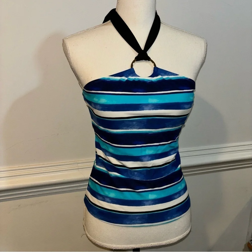 Chaps Tankini, sz 6 - Picture 5 of 9